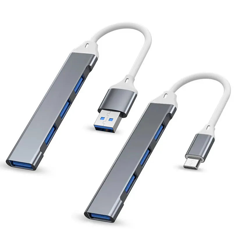 4Port USB 3.0 Hub USB Hub High Speed Type C Splitter 5Gbps for PC Computer Accessories Multiport HUB 4 USB 3.0 2.0 Ports